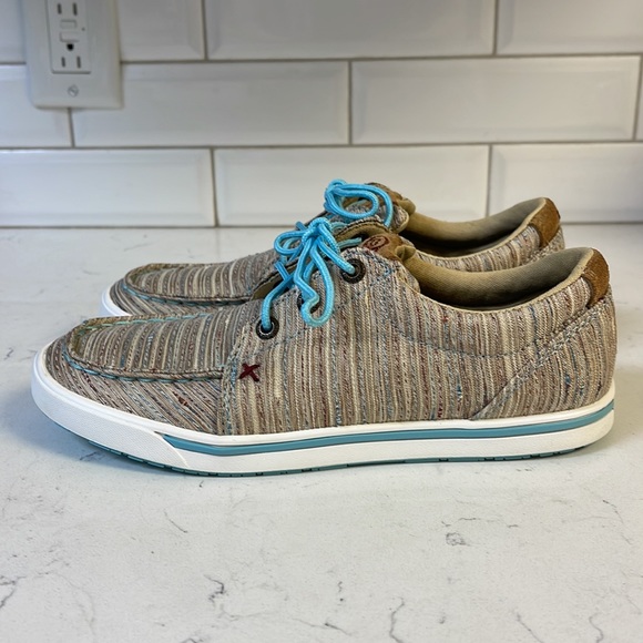 Twisted X Women’s Tan/Multi Hooey Loper Size 6, Worn Once - Picture 16 of 16